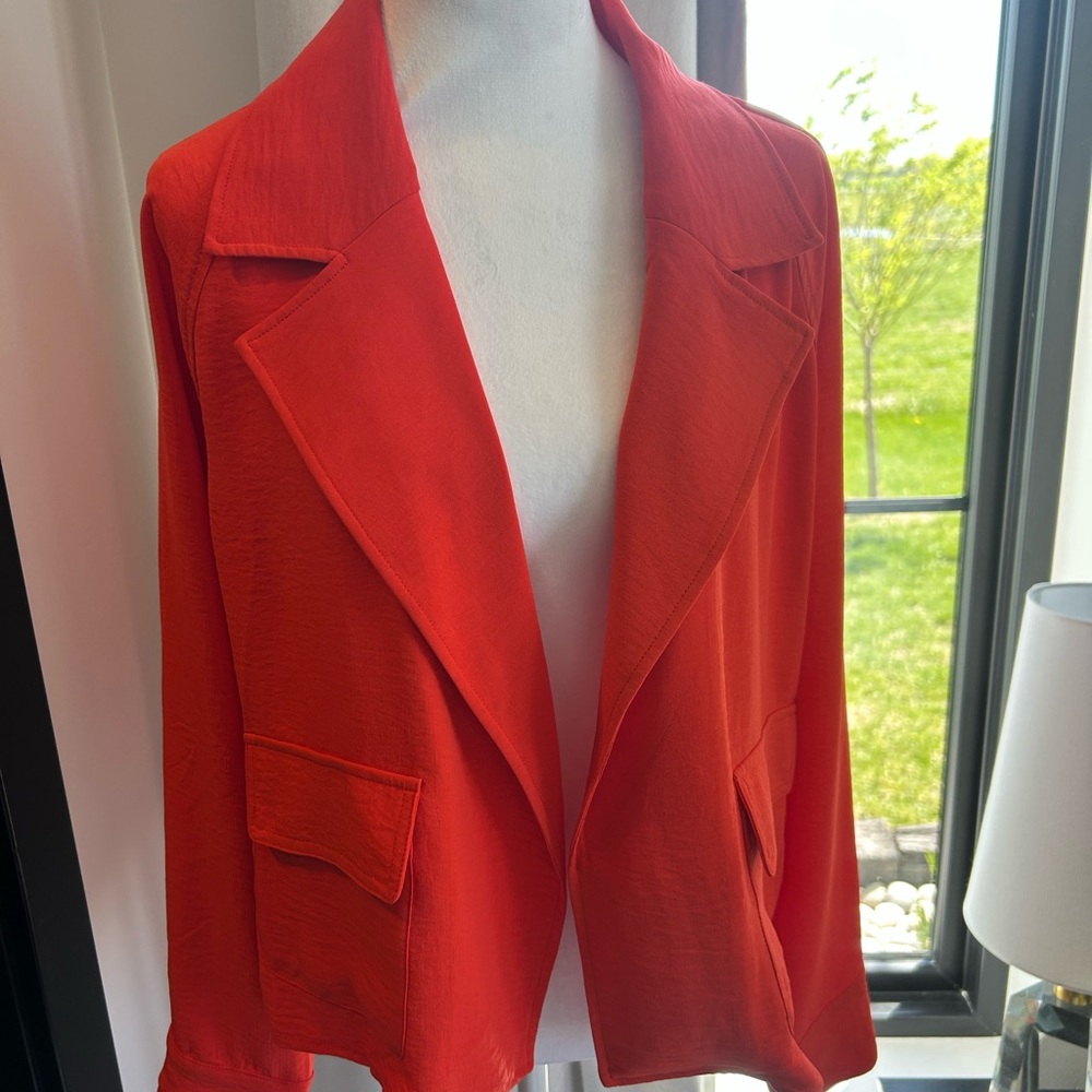Women's Vibrant Orange Jacket - Picture 2 of 4